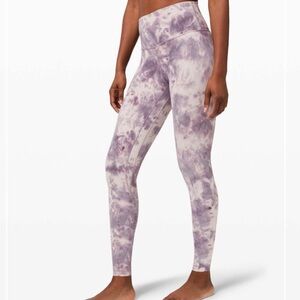 Lululemon Align Pant 28" *Diamond Dye Diamond Dye Pink Bliss Graphite Purple